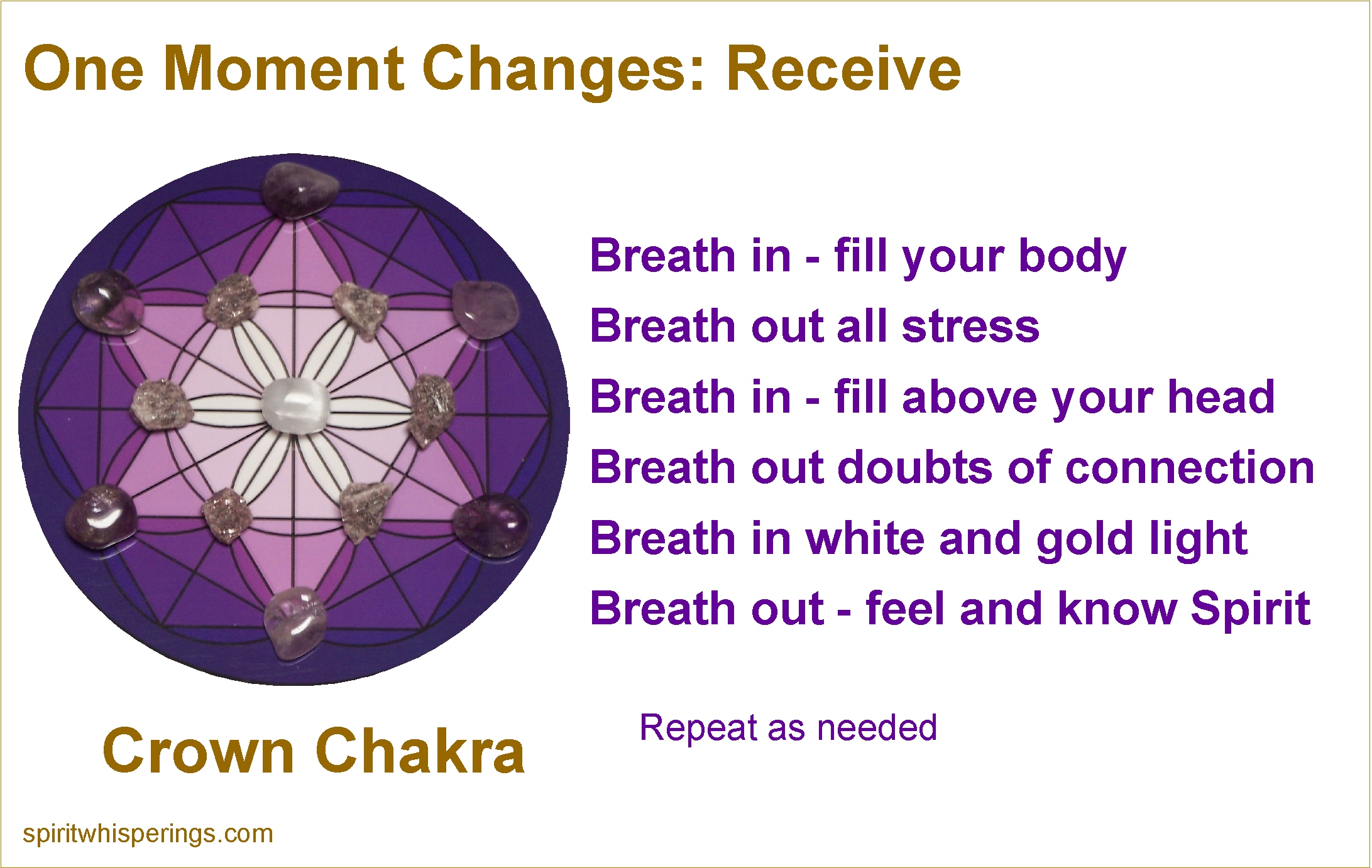 Receive One Moment Change